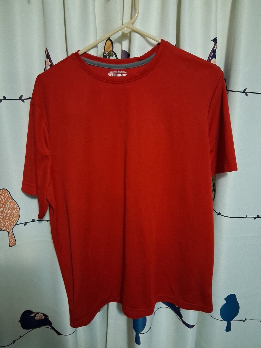 STARTER Men's Red Short Sleeve Crew Tee Size L